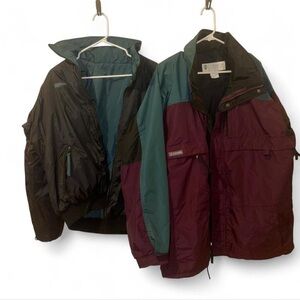 Vintage 90’s Columbia 3-in-1 jacket and liner bundle men’s L #columbia #vintage
